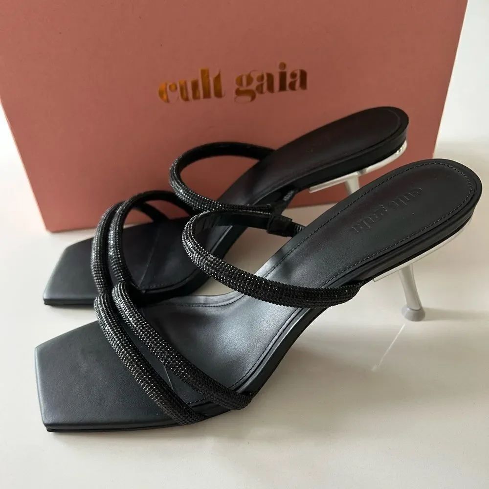 Cult Gia Anya Embellished Heel Sandal